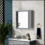 Armoire à pharmacie murale avec miroir et tablettes réglables, parfaite pour les salles de bain modernes et un rangement efficace