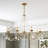 Fabio 8 - Light Steel Dimmable Chandelier-494403449