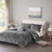 Full Velvet Comforter Set, Soft Plush Bedding Set with Decorative Throw Pillow-119313440-119313447