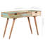 Coiffeuse avec miroir 44,1 po x 17,7 po x 29,9 po en bois récupéré massif