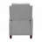 Fabric Upholstered Push Back Reclining Chair, Comfortable and Durable Solid Wood Frame, Transitional Style Furniture for Modern Living-1169159939