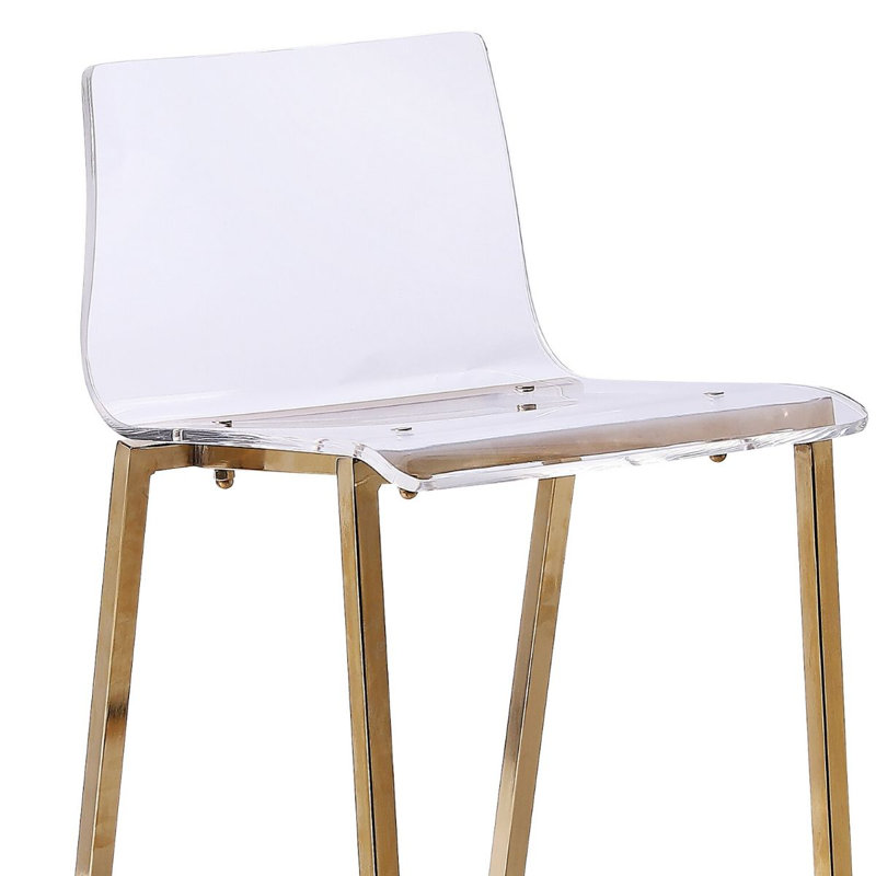 Tabouret de comptoir 26 po, Doré