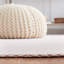 Tapis en coton rose / ivoire Martha Stewart 484-73725377