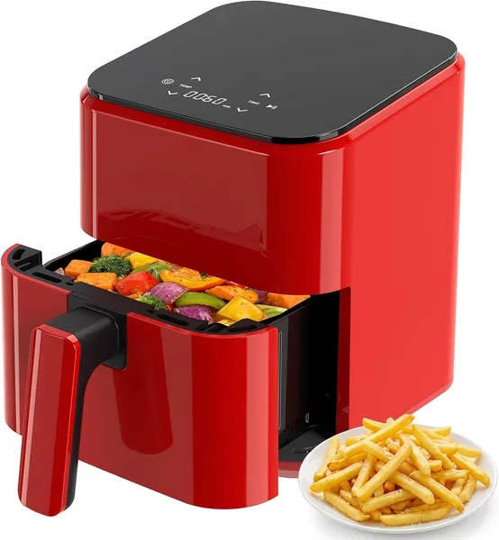 La friteuse à air numérique 3,17 pte, une petite friteuse à air avec un panneau tactile en PP, avec une température maximale de 400 degrés Fahrenheit.