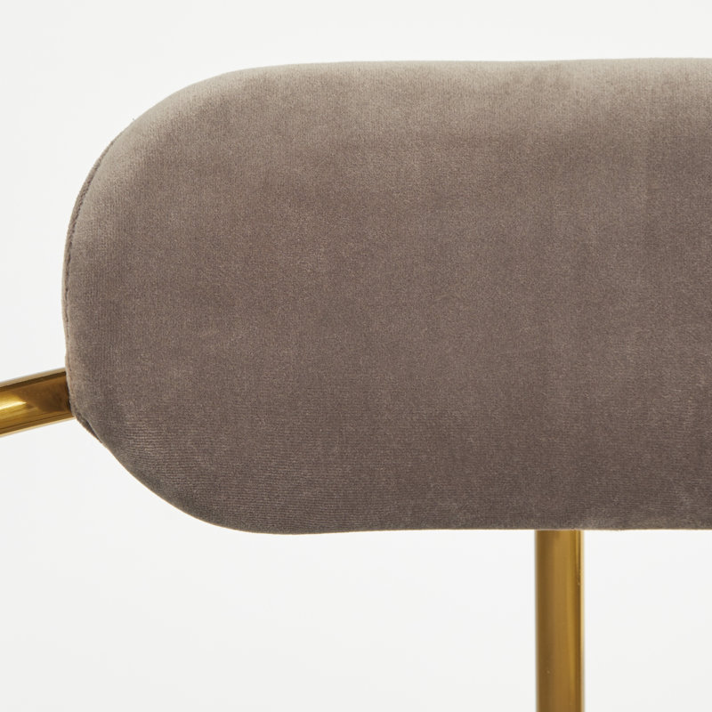 Chaise avec accoudoirs Carrigan, Taupe