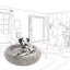 Cuddler intérieur rond en fausse fourrure Coco-175360733-175360732