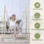 Chaise de hamac balançoire en macramé avec support Swing Chair