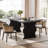 Saphronia 63'' Rectangular Dining Table, Modern Kitchen Table for 4 to 6-1377048752