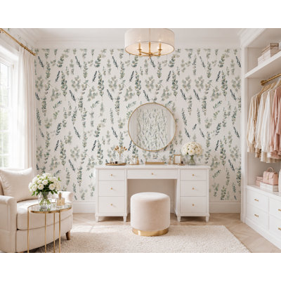 Goforth Peel & Stick Vinyl Floral Wallpaper Roll