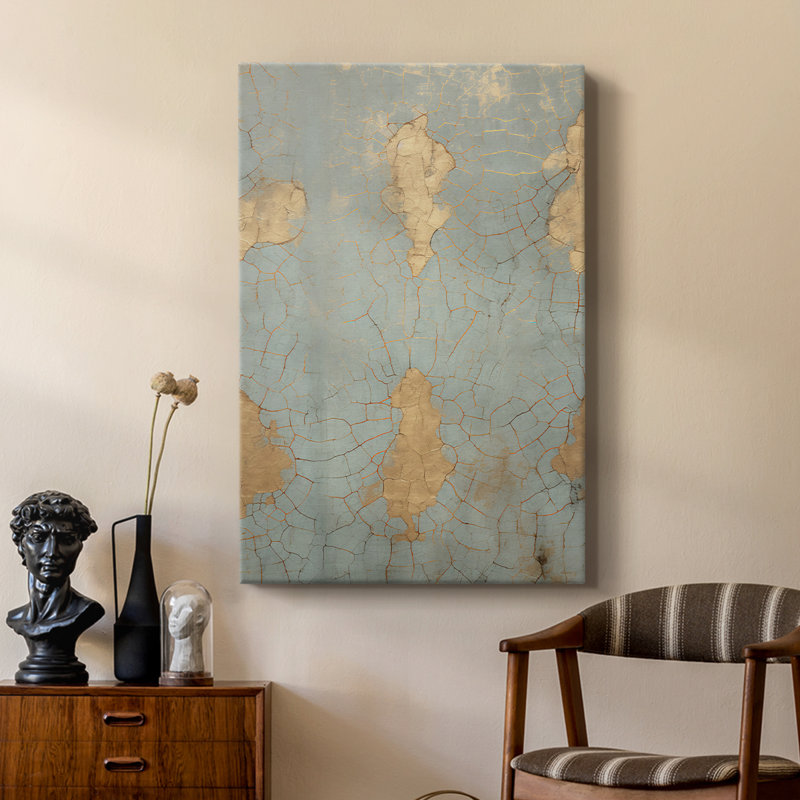 Reproduction abstraite rétro, galerie Cavas, H 27 po x l 18 po