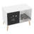 Sam's Pets Convertible 22" Black and White Cat Condo End Table