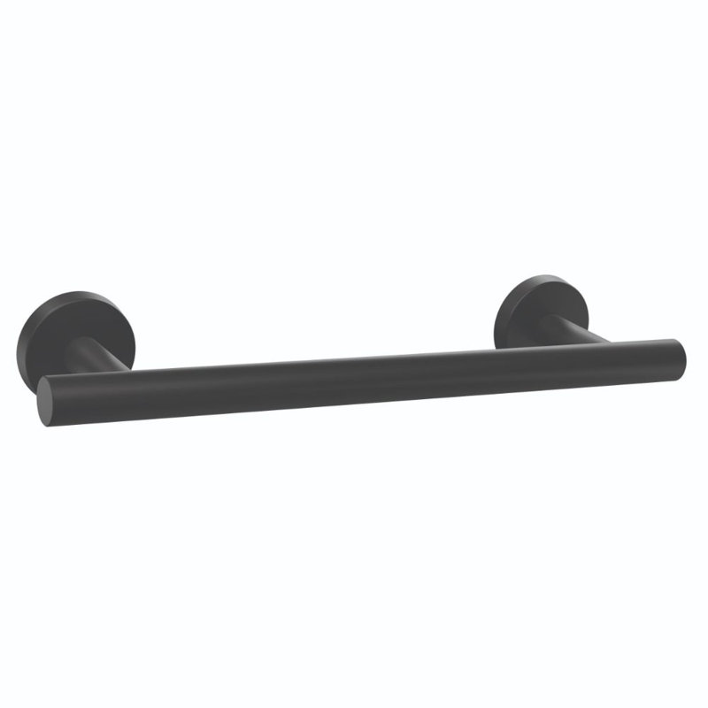 Barre à serviettes murale 11,625 po Arrondi ™, Noir mat