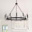 Lustre de style bougie en acier à 12 lumières Arango-1099160946