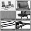Ensemble de chaise Zero Gravity avec table d'appoint, chaise inclinable pliante avec porte-gobelets et coussins, chaise longue réglable pour piscine, jardin, pelouse, plage, chaise-680182074