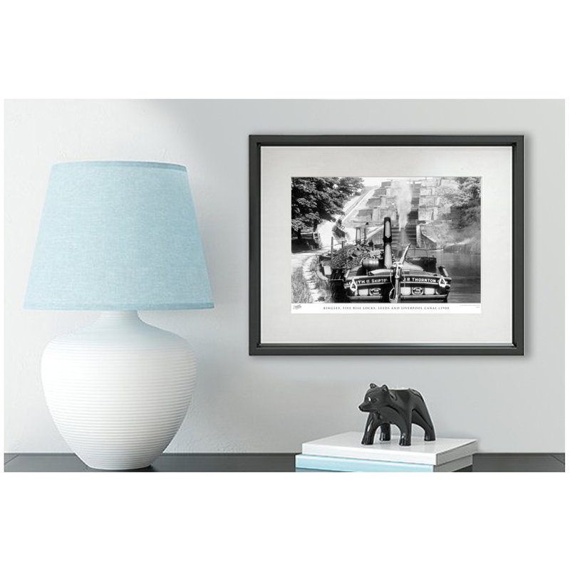 Bingley, Five Rise Locks, Leeds And Liverpool Canal C1900 - Single Picture Frame Print, 40cm H x 50cm W x 2.3cm D