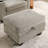 Single Sofa Recliner With Manually Adjustable Backrest, USB Charging Port On The Armrest Side, Phone Stand Included, Hidden Armrest Storage, And A Matching Storage Ottoman-Brown-1530163674