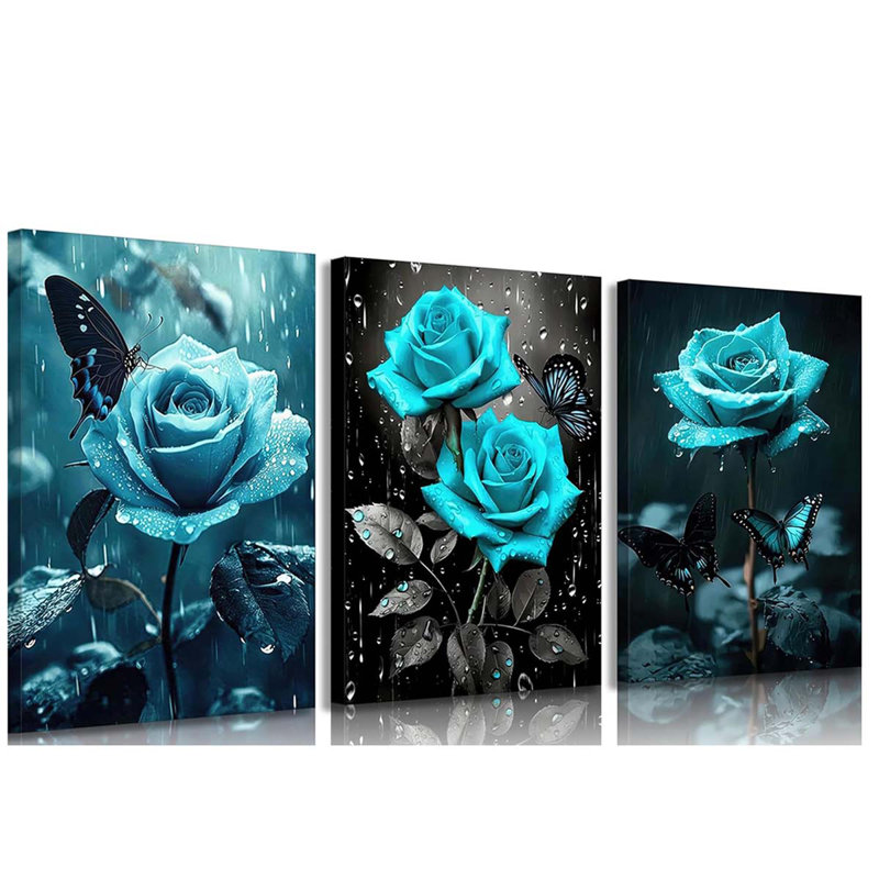 3 Piece Wrapped Canvas Print, 40 cm H x 30 cm W