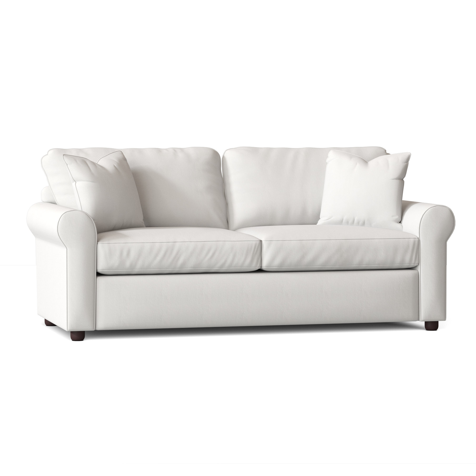 Warrington 82'' Upholstered Sofa, Classic Bleach White Twill