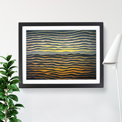 Abstract Ocean Ripples - Framed Print