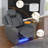 Tiertza Power Leather Recliner W/ Cup Holder, LED Lights, USB Port-2006503189
