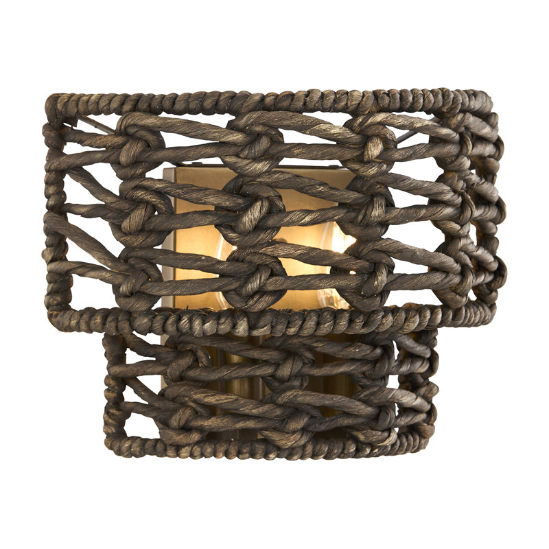 Silencio 2-Light Wall Wall Sconce in Riviera Brass by Breegan Jane