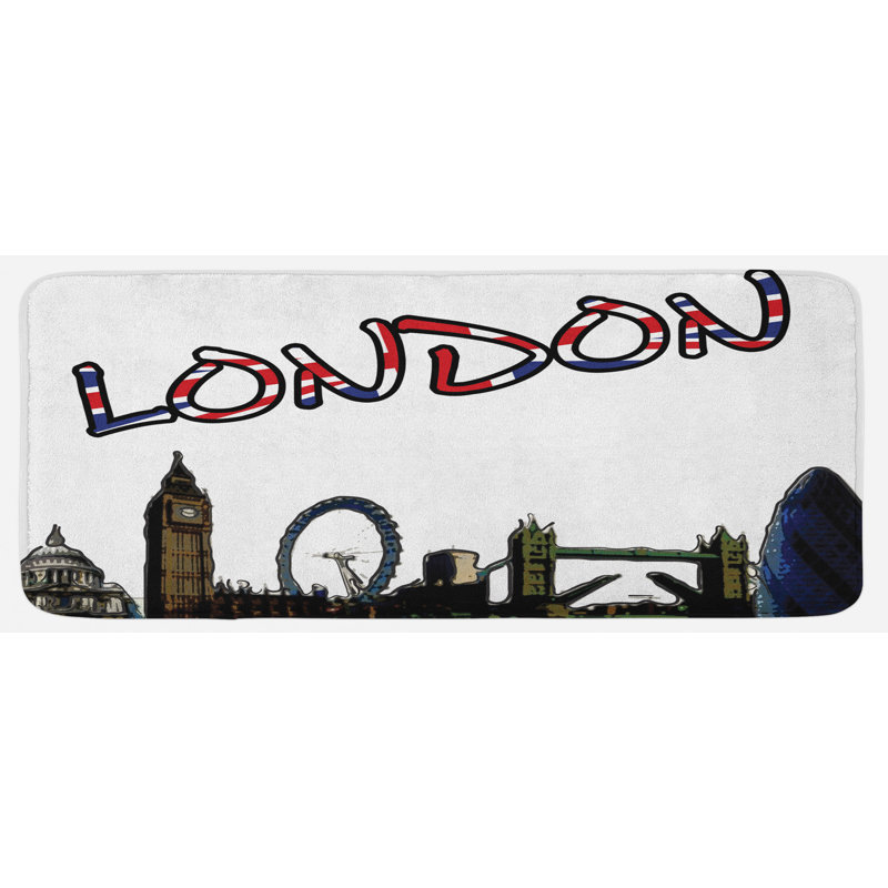 Eclectic Polyester Kitchen Mat
