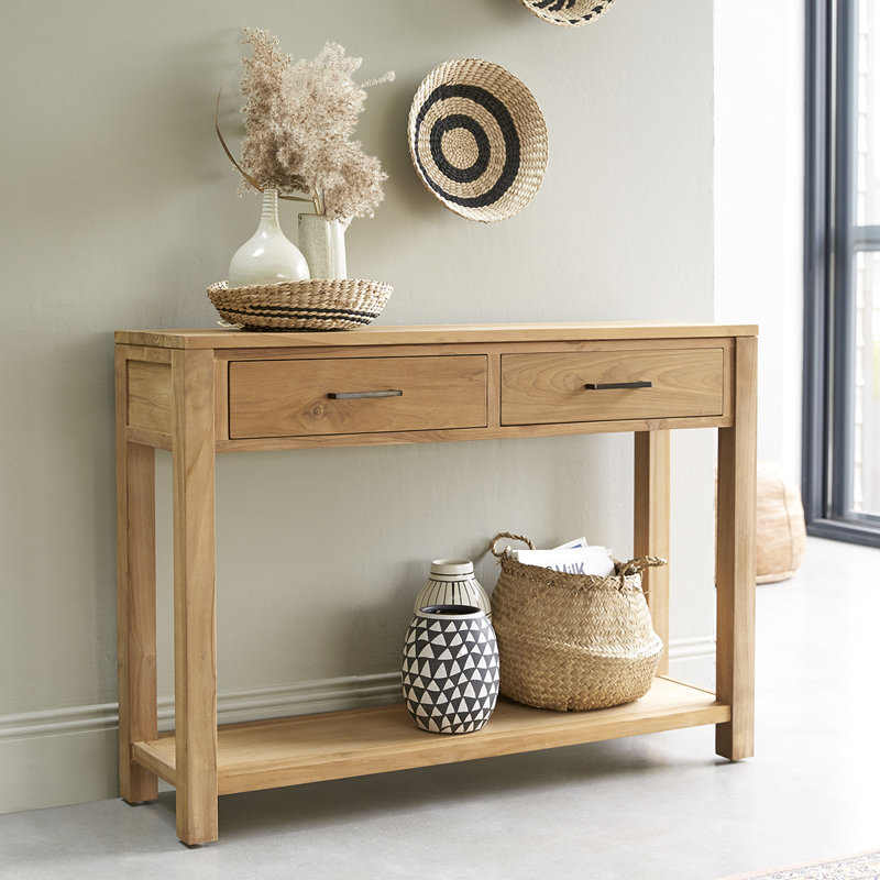 110cm Solid Wood Console Table