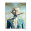 Déesse oracle efflorescence IV - Horloge murale moderne abstraite-99634761