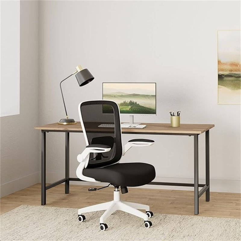 Chaise de bureau FelixKing, chaise de bureau ergonomique en maille respirante avec dossier lombaire réglable à haut dossier, accoudoirs rabattables, chaise de bureau pivotante et confortable pour bureau à domicile