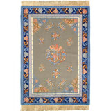 Hand Woven Cotton and Wool Moroccan Area Rug