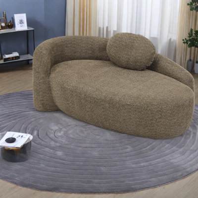 Chaises d'appoint compactes, méridienne moderne Boucle pour chambre à coucher