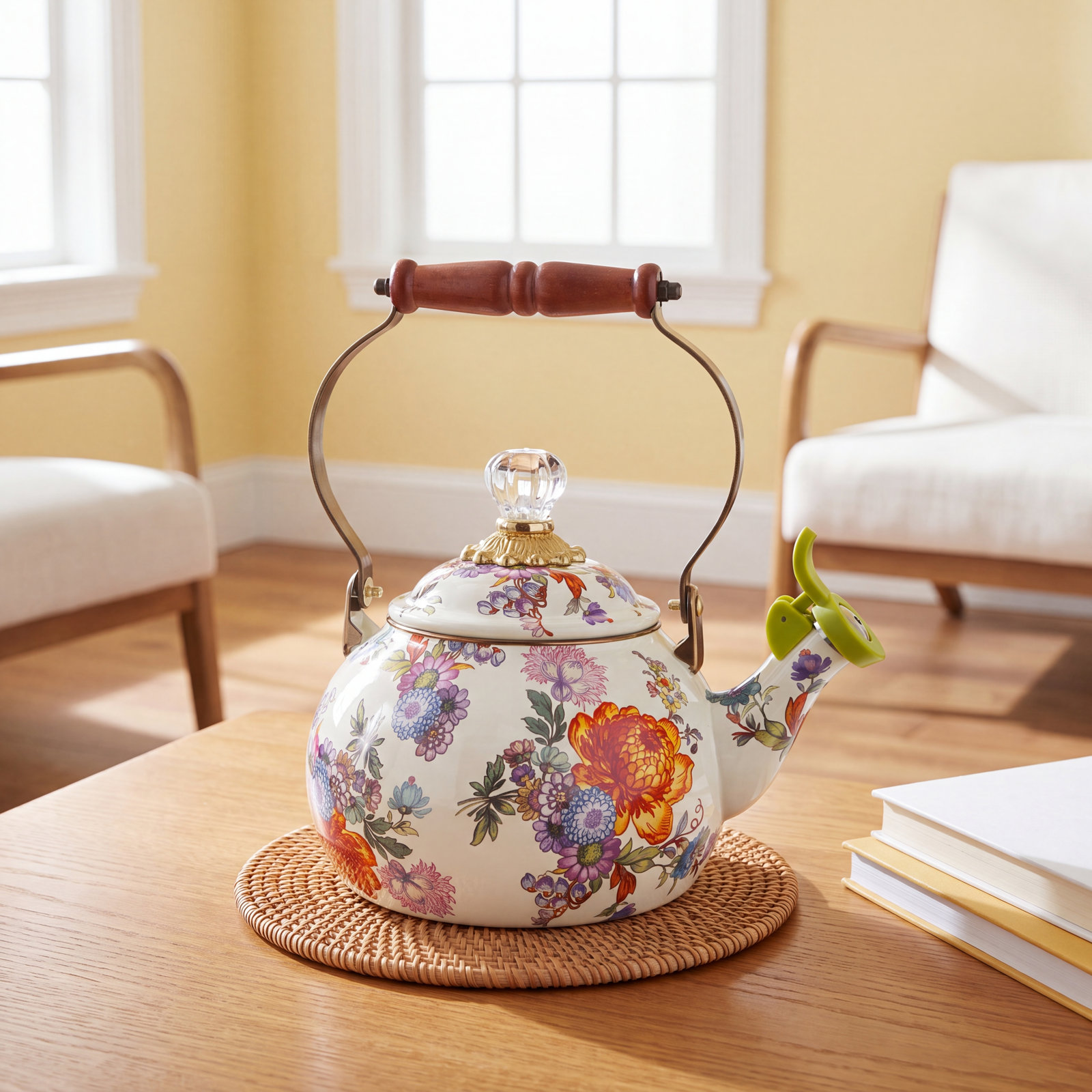 MacKenzie-Childs Flower Market Whistling Kettle