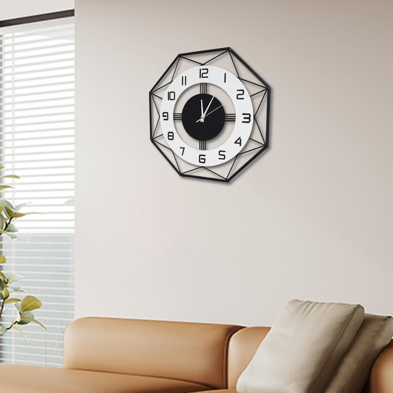 Decorative Wall Clock, Black