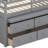 Ilakkiya Loft Bed with Retractable Writing Desk and 4 Drawers-82043243-82043244