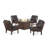 Oxford 5 Piece Multiple Chairs Seating Group with Cushions-127280779-127280778