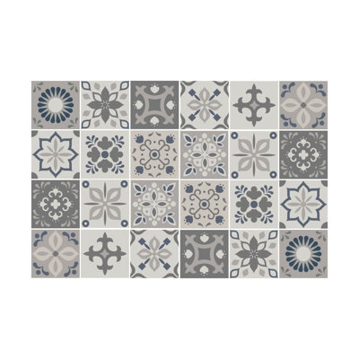 Marjorelle Moroccan Wall Tile Sticker Set 15cm x 15cm PVC