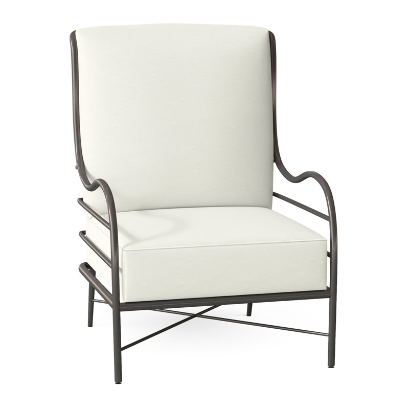 Chaise longue en aluminium Carmel - gris ardoise, Welt, Blanc naturel