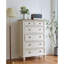 Commode décorative blanc crème