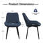 46cm H Upholstered Metal Parsons Chair-112263672-108023530