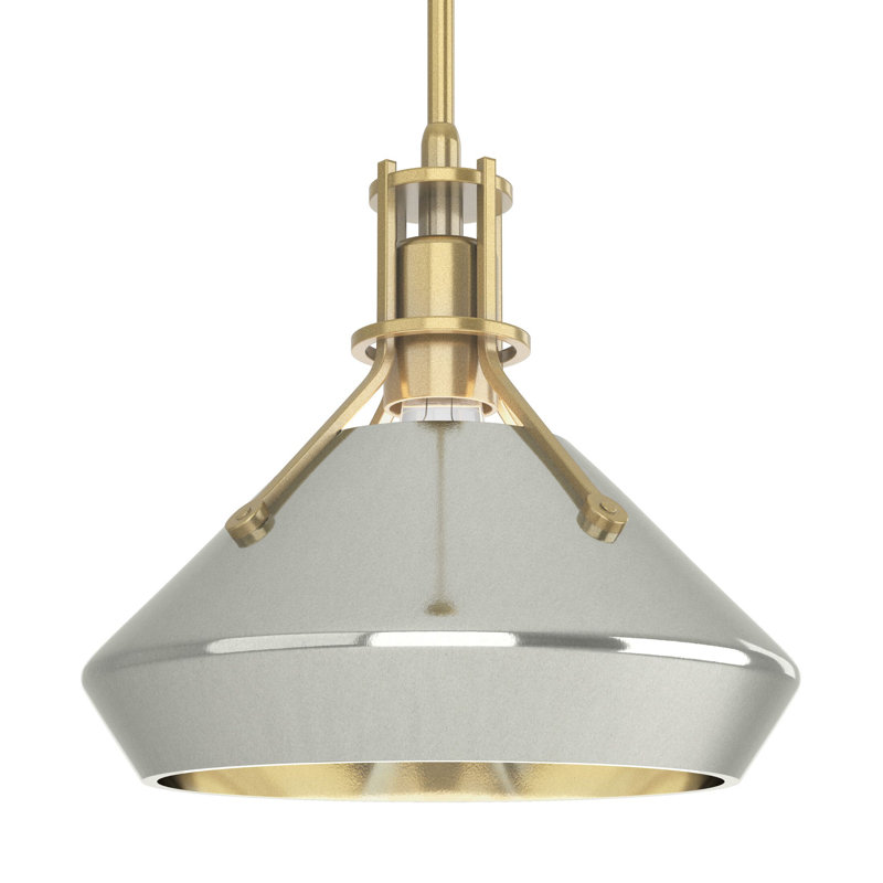 Henry with Chamfer Pendant, Sterling, Modern Brass