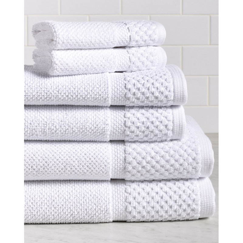 Billie-Joe 100% Cotton Plush Waffle Mulit-Size Set, White