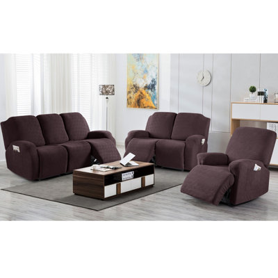 Housse de fauteuil inclinable avec poches 1-2-3