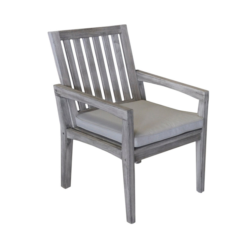 Seybert Courtyard Surf Side 5 Piece Teak Dining Set with Cushions