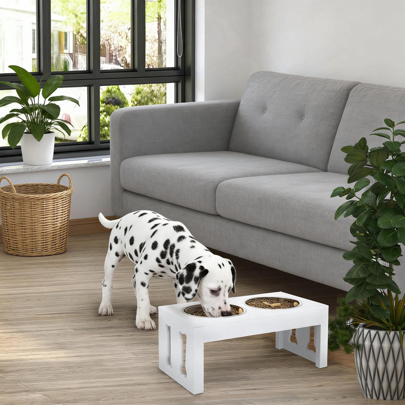 Poste d'alimentation surélevé, support pour bols pour chien surélevé, support pour bol pour animaux de compagnie