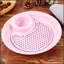 Plateau de boulette 1pc avec drain, conception à double couche, assiette à vinaigre, grande assiette ronde en plastique pour usage domestique-378819483