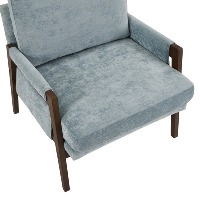 Blue Accent Seat  Comfortable And LongLasting Armchair Stylish Option