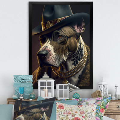 Mafia Pitbull II - impression sur toile