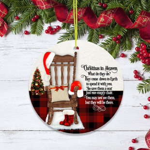 3'' Ceramic Holiday Shaped Ornament
