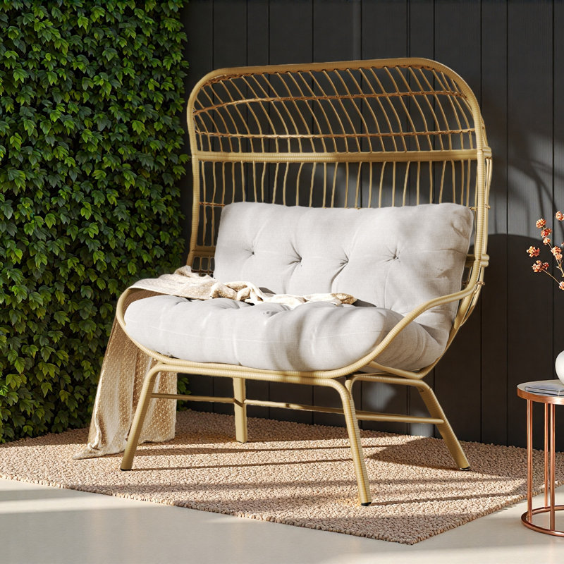 Outdoor Wicker Loveseat