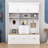 Multi-functional Hall Tree with Storage Drawers, Comfort Bench, Metal Hooks and Cabinets-1719799950